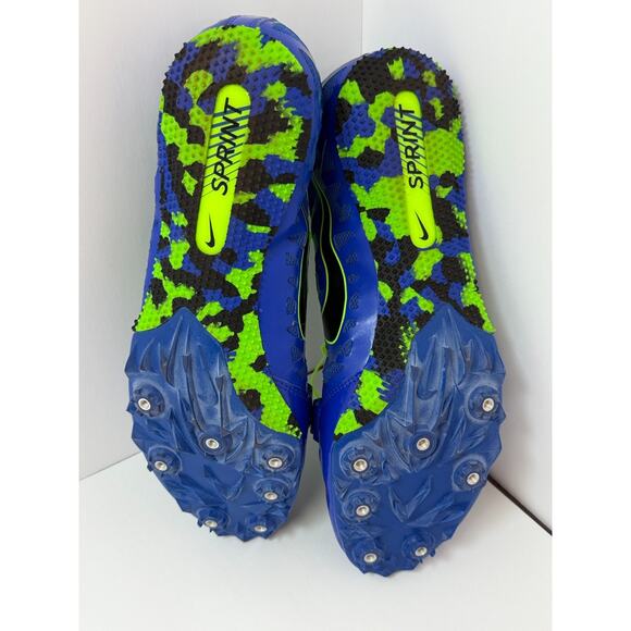 Nike Zoom Rival s 8 Track Spikes Mens Size 13 Blue Lime Running Spring Shoes main image 7
